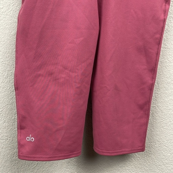 SOLD - New Alo Yoga Airbrush Physique Onesie Mars Clay Mauve Romper Lounge Sz L - Picture 8 of 14